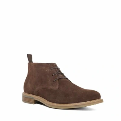 Image of Dune London Mens Clydell Lace Up Chukka Boots Brown Leather Size UK 10