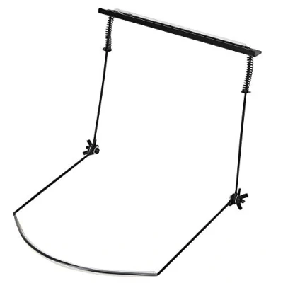 Image of Harmonica Stand, 24‑Hole Stand Adjustable Neck Bracket Musical Wind Instrument Accessories(Black)