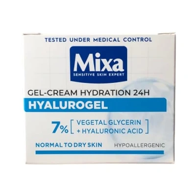 Image of Mixa Hyalurogel Intensive Hydration Cream Gel for Normal Dehydrated Skin 50ml