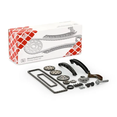 Image of 03C109158A, 03C109158AS7, 3C109158AS7 Timing chain Kit FEBI BILSTEIN 170331 Silent Chain, Closed VOLKSWAGEN: Polo V Hatchback, SKODA: Fabia 2