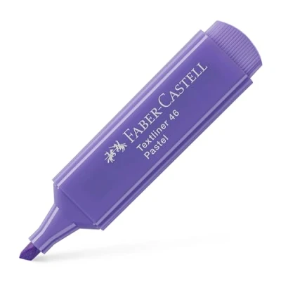 Image of Faber Castell 154610 Case with 4 Fluorescent Markers Textliner Box Caja de 10 uds Pastel Lilac