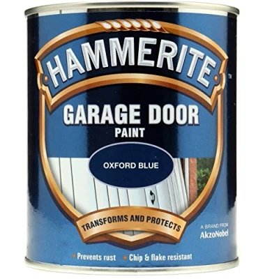 Image of Hammerite 5092884 Oxford Blue Garage Door Paint 750ml