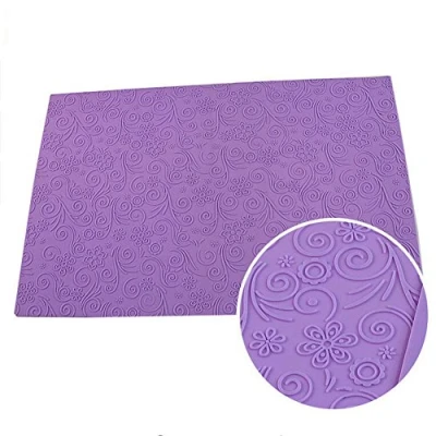 Image of 58x38cm Big size Leaf Pattern Silicone Fondant Cake Lace Mat Floral Imprint Textured Embossed Mold Sugarcraft Decorating Mould, Tools Sugar Pad Baking
