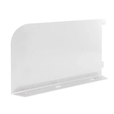 Image of White Shelf Bookends 200mm x 150mm Per Pair Watson Twin Slot