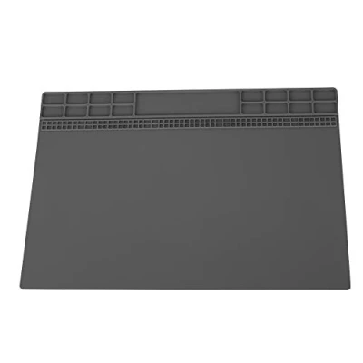Image of Lazmin Soldering Silicone Pad Mat, Heat Insulation Repair Maintenance Platform for Phone service Solder 350MM*250MM(Gray)