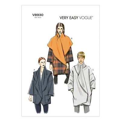 Image of Vogue Patterns V8930 Size ZZ large/ Extra XXL Misses&#039; Jacket, Pack of 1, White