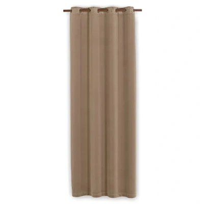 Image of Deco Mex OTEF052 Future Velvet Curtains 145 x 260 cm Polyester Chocolate Normal Size