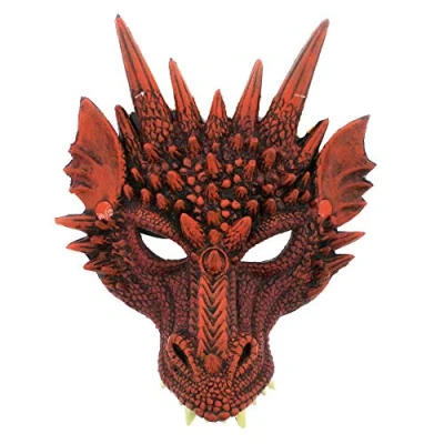 Image of Zac&#039;s Alter Ego Fancy Dress Dragon Mask Great for World Book Day &amp; Halloween