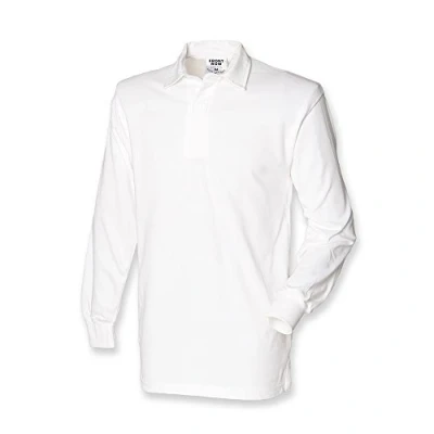 Image of Front Row Original Rugby Shirt : Color White Size XL