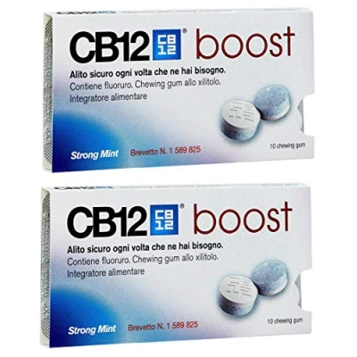 Image of CB12 Boost Sugar Free Gum Strong Mint (2) by