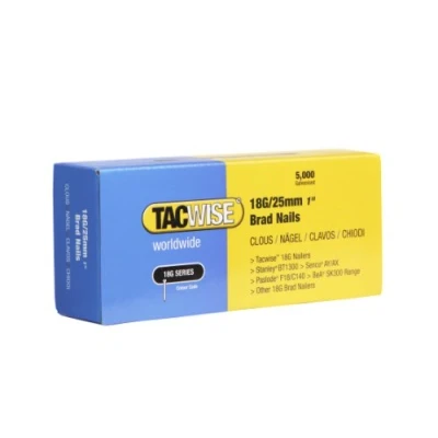Image of Tacwise 0396 Galvanised Brad Nails Type 18G / 25 mm, Pack of 5,000