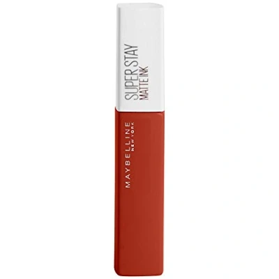 Image of Maybelline Superstay Matte Ink Longlasting Liquid, Red Lipstick, Up to 12 Hour Wear, Non Drying, 117 Groundbreaker