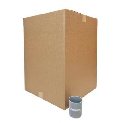 Image of W.E. Roberts Tall Strong Double Wall Extra Large Cardboard Boxes 18&quot; x 24&quot; / 45cm 61cm 123 Litres Storage Packing Moving House Sturdy Shipping (Pack of 10)