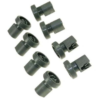 Image of Zanussi Dishwasher Grey Upper Basket Wheels Pack Of 8 (Genuine part number 50286967000)