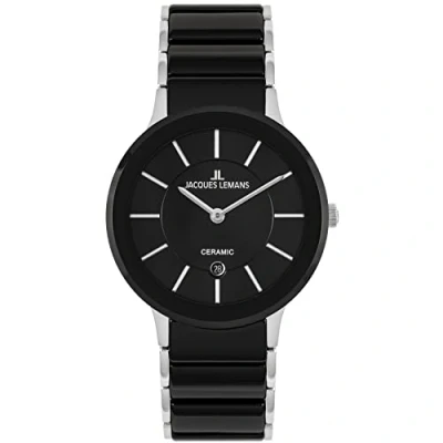 Image of JACQUES LEMANS Unisex Analogue Quartz Watch with Stainless Steel Strap 1 1855A