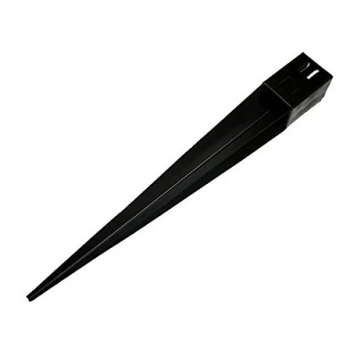 Image of x1 4&quot; Spike Wedge Grip Fence Support 100MM Post Timber Drive in Holder Like Metpost