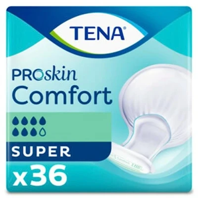Image of Tena Proskin Comfort Super Incontinence Pad 36 Pieces