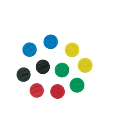 Image of Nobo Magnetic Whiteboard Magnets, 13 mm, Pack of 10, Coloured, 1915290