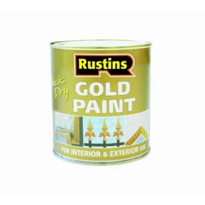 Image of Rustins GOLE125 125ml Quick Dry Gold Paint