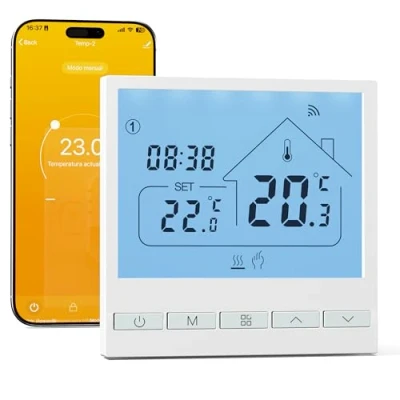 Image of Beok Tuya Smart Thermostat Heating Room Wifi Wall for Gas/Water Boiler Floor Compatible Alexa, Google 3A TOL47WIFI