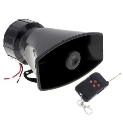 Image of 7 Tone Sound Loud Car Siren Vehicle Horn Hooter/Ambulance/Siren/Traffic with Black Remote Controller 12V 100W