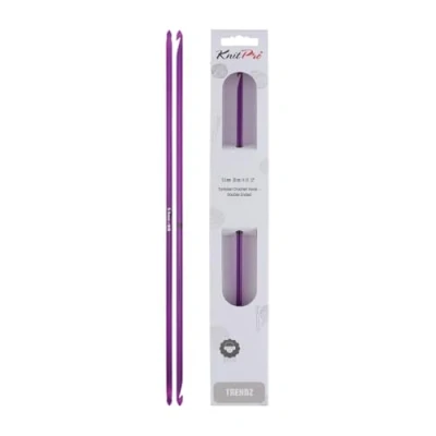 Image of Knit Pro KP51421 5 mm Double Ended Traditional Tunisian Crochet Hook, Multi Colour