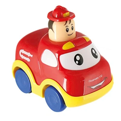 Image of Bieco Push and Go Car Fire Engine Baby Cars Toy for 1 Year olds Press old Toddler Toys Boys Gifts