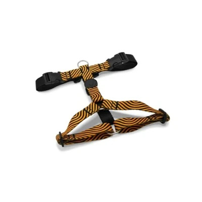 Image of MORSO® 5 Point Adjustable H Harness for Medium/Large Dogs, Orange and Black, Size L