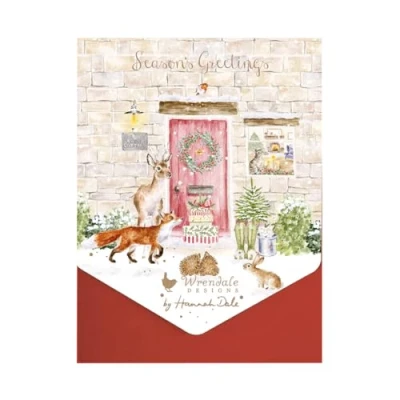 Image of Wrendale Designs by Hannah Dale Christmas Cottage&#039; Woodland Animal Card Pack