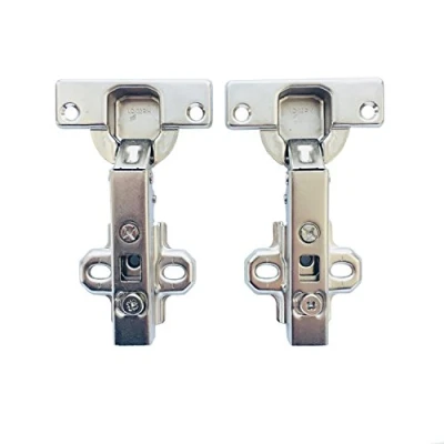 Image of Hettich 110 Degree Standard Hinge Without Integrated Soft Close Mechanism for Kitchen Cabinet Cupboard Wardrobe Door Intermat 9943 Full Overlay Application Pack of 2