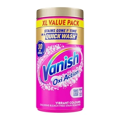 Image of Vanish Gold Oxi Action Laundry Booster &amp; Stain Remover Powder for Colours 1.9 Kg, Back to School, Removes School Stains in Just 30 Minutes, Keeps Bright, Safe on Uniforms