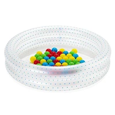 Image of Bestway® Up, In &amp; Over™ Paddling Pool with Play Balls Assorted 91 x 20 cm