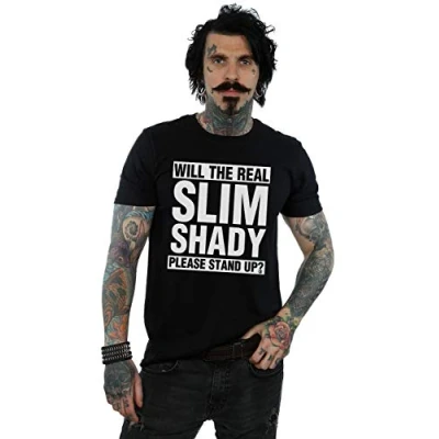 Image of Absolute Cult Eminem Men&#039;s Real Slim Shady T Shirt Black XX Large