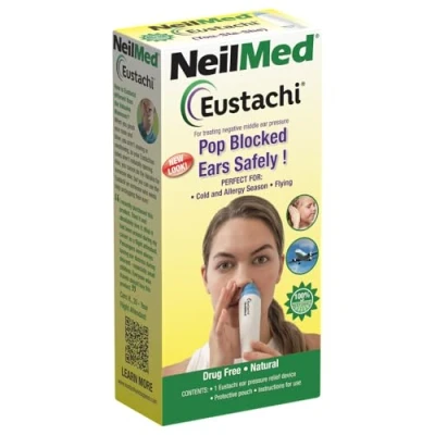 Image of NeilMed Eustachi Eustachian Tube Exercise Pop Blocked Ears Safely. Helps Relieve Ear Pressure