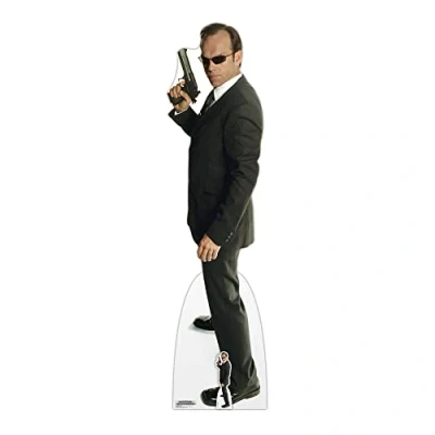 Image of SC4116 Agent Smith Matrix Hugo Weaving Lifesize Cardboard Cutout With Mini