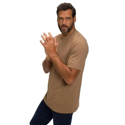 Image of JP 1880 Men&#039;s T Shirt, Light Brown, 7XL