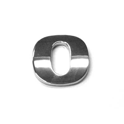 Image of Chrome Letters Digits Numbers Signs Self Adhesive 3D Emblem Decal Badge Sticker for Car Van Home Decor Digit 0