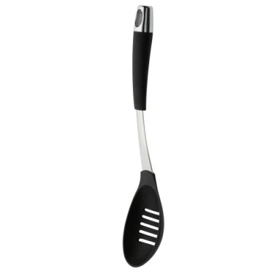 Image of Circulon Elite Nylon Slotted Spoon with Coated Handle Black