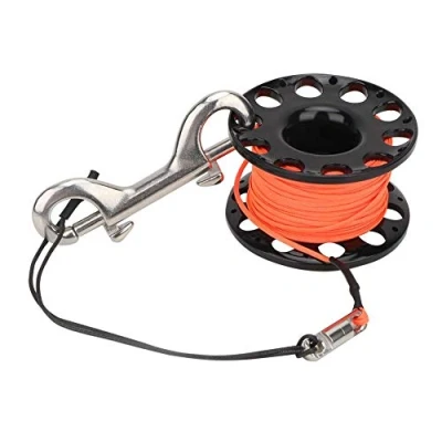 Image of Keenso Dive Finger Spool, Lightweight 30m 4 Colors diving Plastic spool Scuba Reel Cave Underwater Accessory(Black)