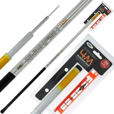 Image of NGT Quickfish Combo 4 m Whip, Rig &amp; Disgorger Fishing rod