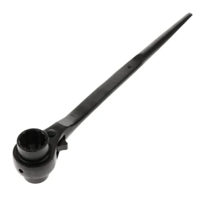 Image of SDTOOLS 10 55mm Ratchet Podger Spanner Scaffold Steel Metal 2 Way Wrench Tool Black Double Sided (17mm x 19mm)
