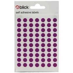 Image of Blick Labels, Purple, Self Adhesive Stickers, Coloured Dot, Circles, 8mm, 490 for Home, Office, Family, School, Holiday Calendar Organising, Planner, Rewards Chart, Colour Coding