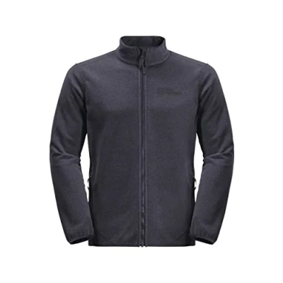 Image of Jack Wolfskin Men&#039;s Skywind Fz Jacket, Ebony, 3XL