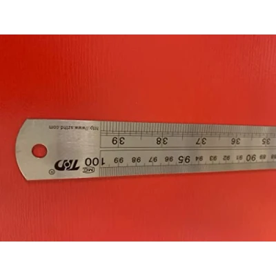 Image of Large ONE Meter Rigid Stainless Steel Ruler 1M Metal 39&quot; inches Measure Rule 100CM 1000MM Craft Cutting with Inch/Metric