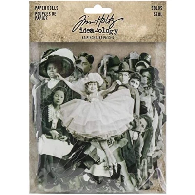 Image of Tim Holtz Paper Dolls Craft Accessories, Multi Colour,17.8 x 13 3 cm