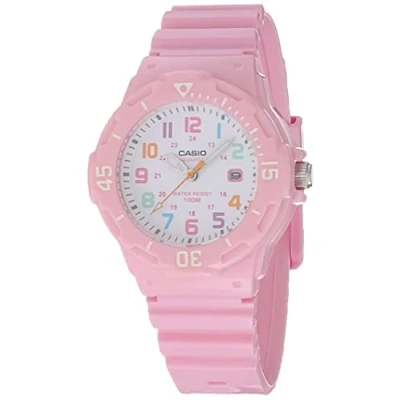 Image of Casio Women&#039;s LRW 200H 2BVCF Stainless Steel Watch Resin Band, Pink, Analog