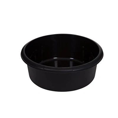 Image of Whitefurze Large Round Bowl, Plastic, Black