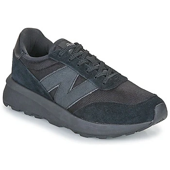 Image of New Balance U370 Trainers, Size: 9, Black Leather and textile