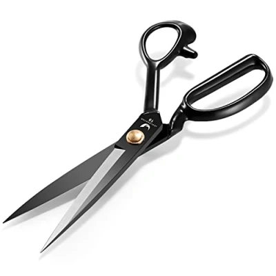 Image of Fabric Scissors 10 Inch Sewing Dressmaking Professional Razor Sharp for Tailoring Leather Raw Materials Japan High Carbon Steel Tailor Shears(Right Handed)