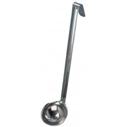 Image of Stainless Steel Soup Kitchen Ladle Spoon with Hook Samuel Groves (7oz)